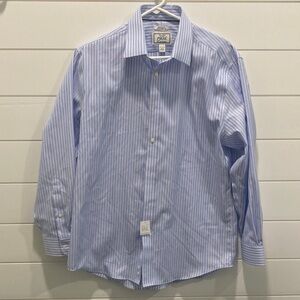 Jos. A. Bank Blue and Pink Striped Dress Shirt